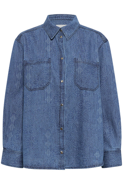 TeresaPW SH Denim Dot Print - 30309802 Thumbnail