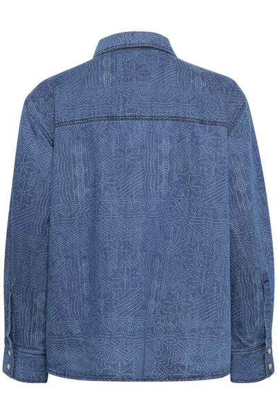 TeresaPW SH Denim Dot Print - 30309802 Thumbnail