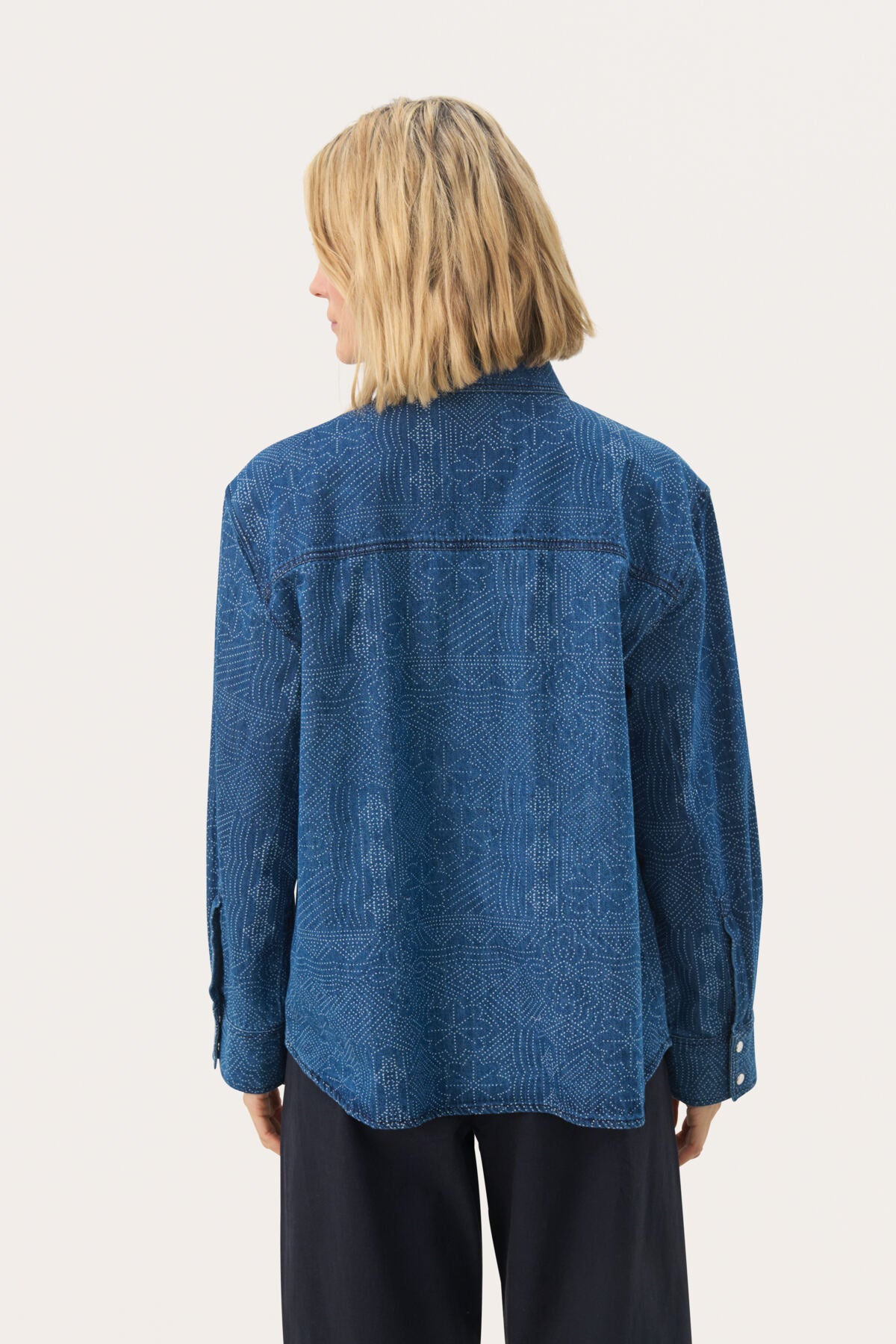 TeresaPW SH Denim Dot Print - 30309802
