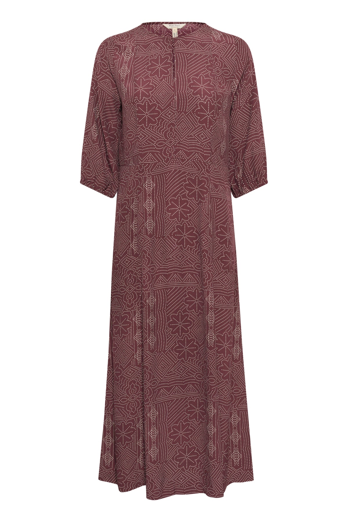 TittaPW DR Tawny Port Dot Print - 30309823