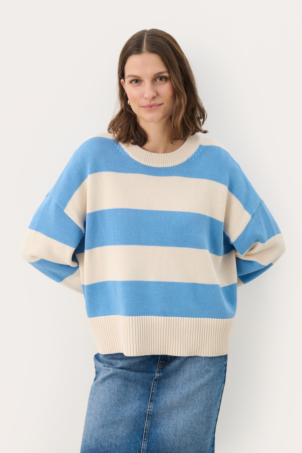 SerafinePW PU Silver Lake Blue Stripe - 30309891