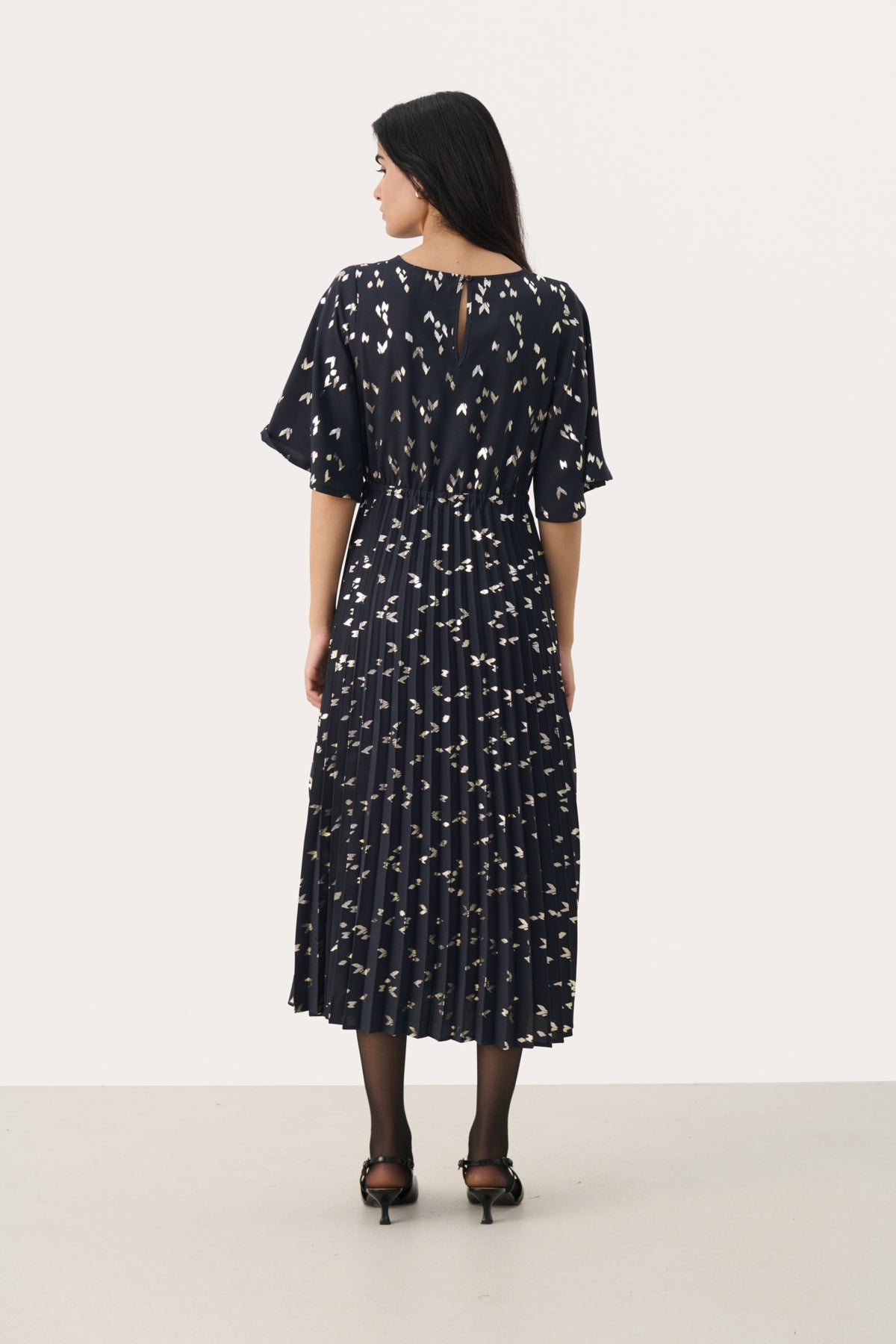 SarafinaPW DR Navy Foil Print - 30309904