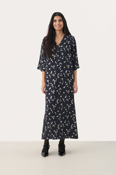 BeritPW DR Navy Foil Print - 30309906 Thumbnail