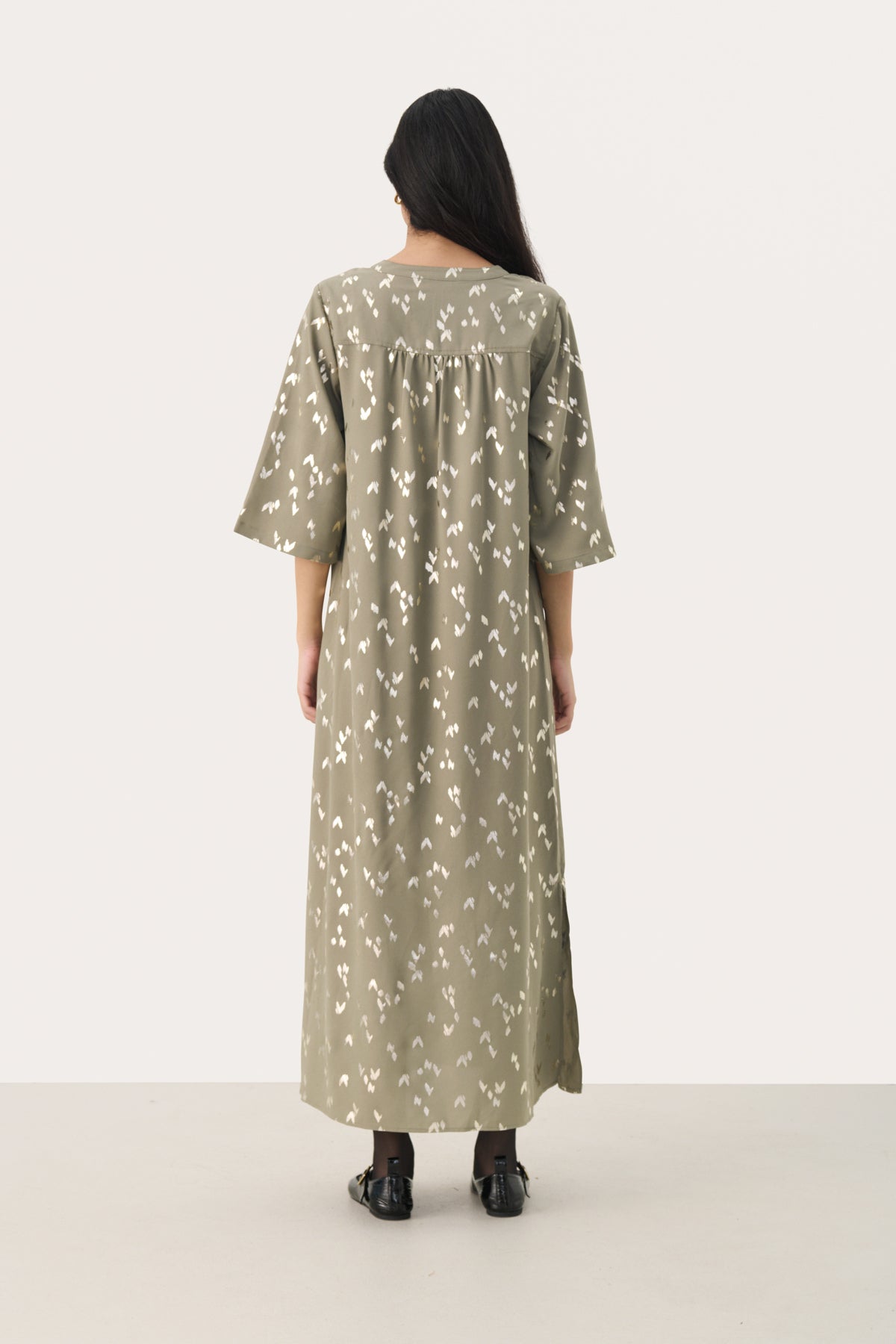 BeritPW DR Vetiver Foil Print - 30309906