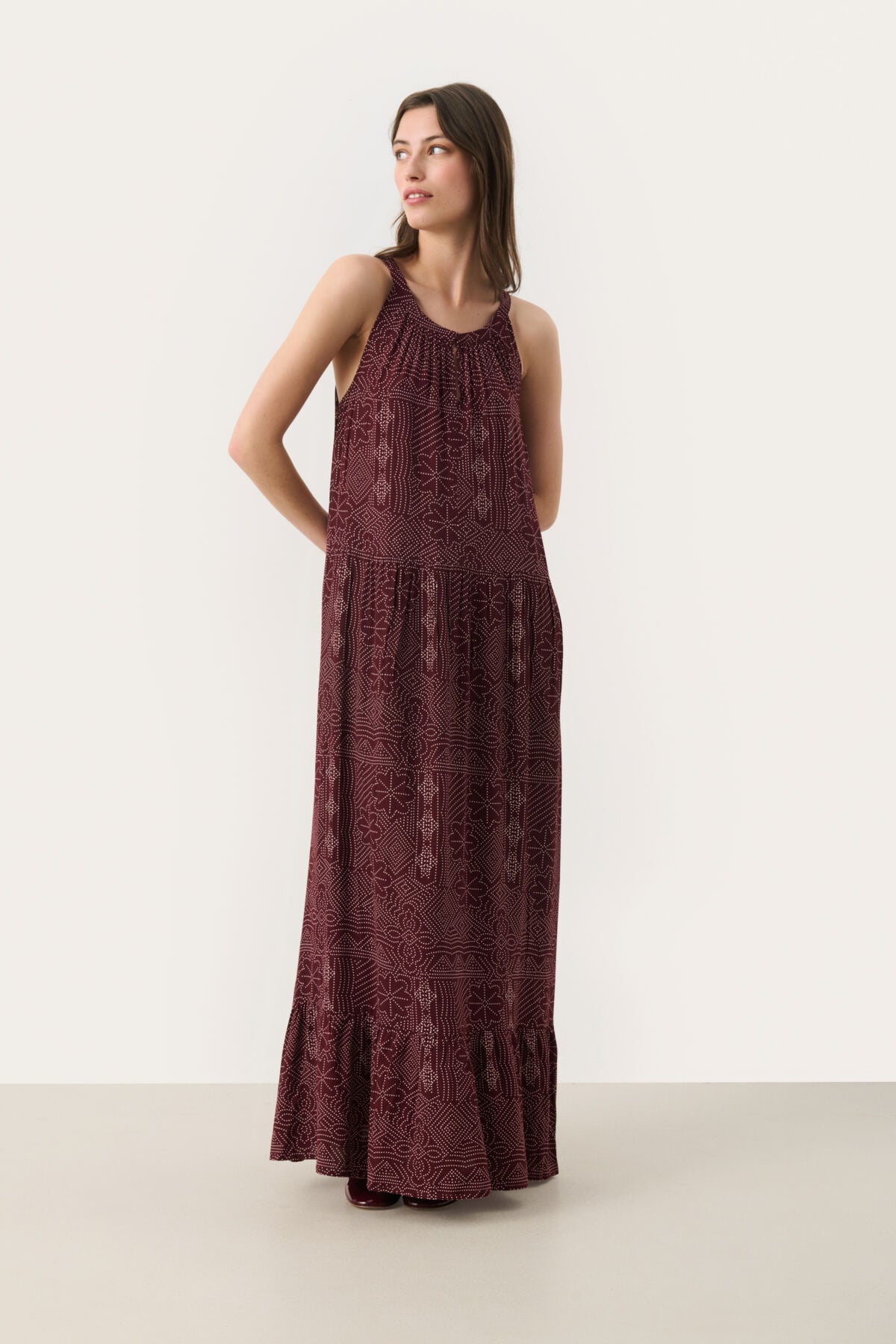 TheonaPW DR Tawny Port Dot Print - 30309914