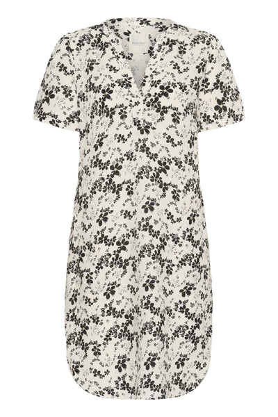 AminasePW DR Black Contrast Flower Print - 30309934 Thumbnail