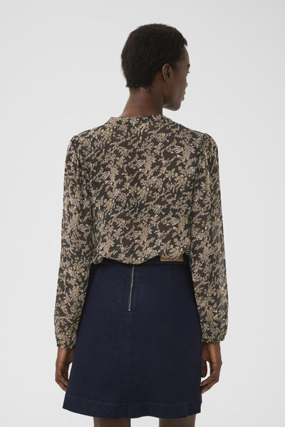 SandiPW BL Black Flower Bouquet Print - 30309960 Thumbnail