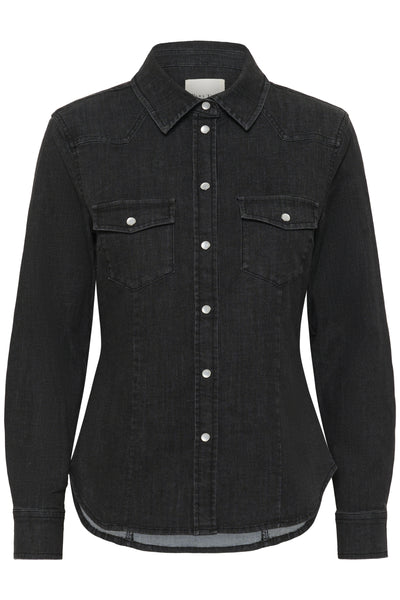 SanillaPW SH Washed Black Denim - 30309965 Thumbnail