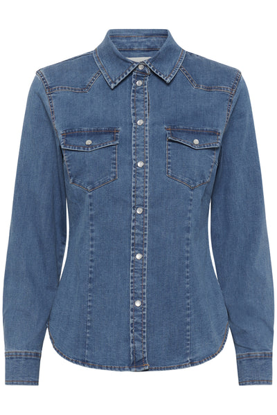 SanillaPW SH Medium Blue Denim - 30309965 Thumbnail