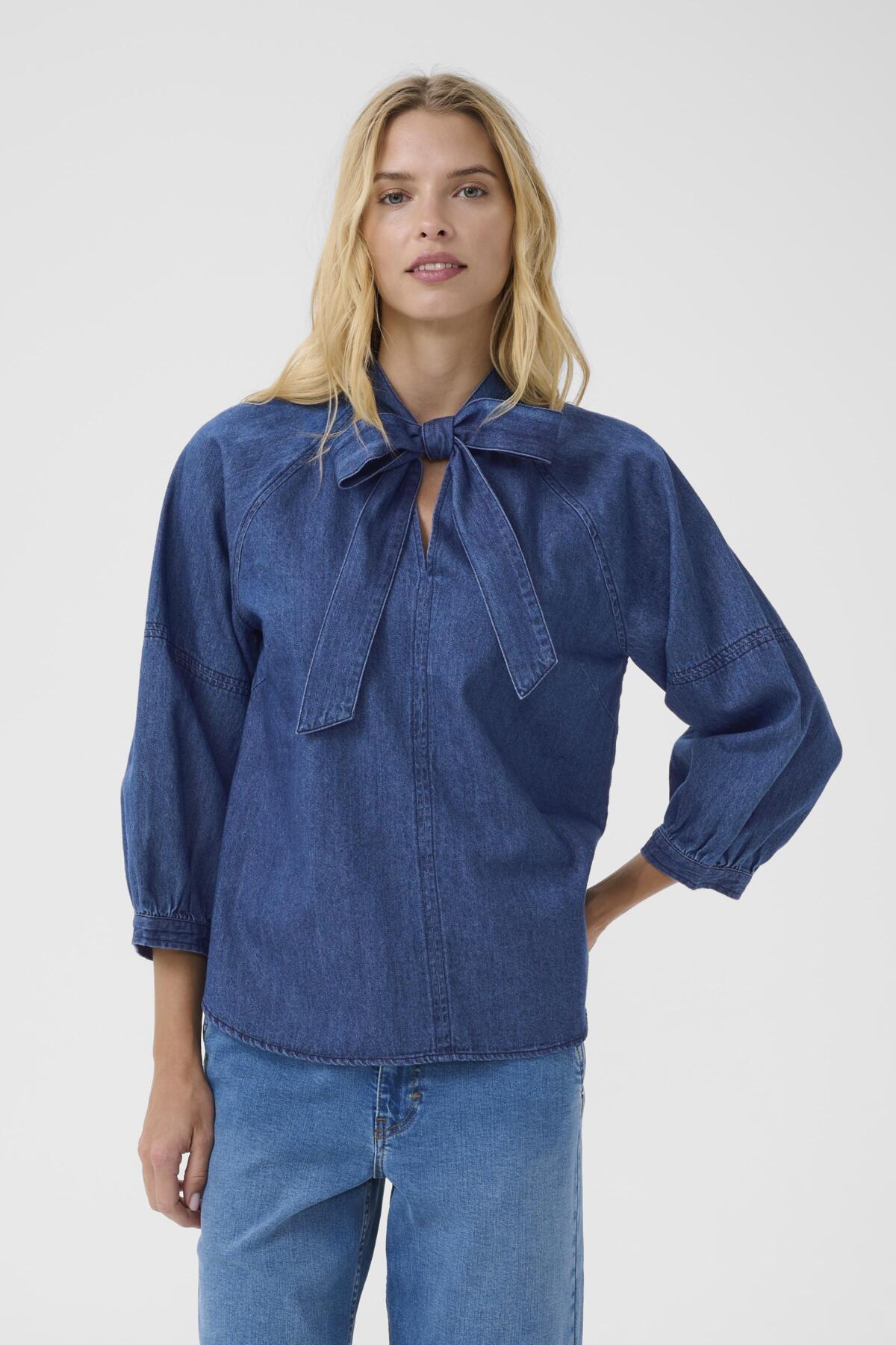 SassiPW SH Medium Dark Blue Denim - 30309975