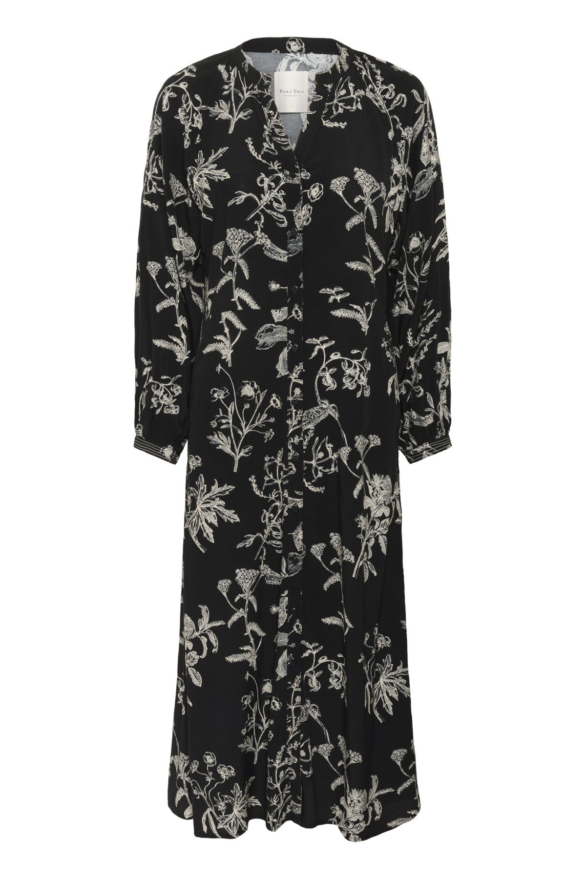 SiciliaPW DR Black Botanical Print - 30310009