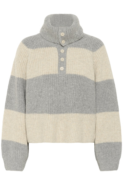 SimraPW PU French Oak/Grey Mel. Block Str - 30310027 Thumbnail