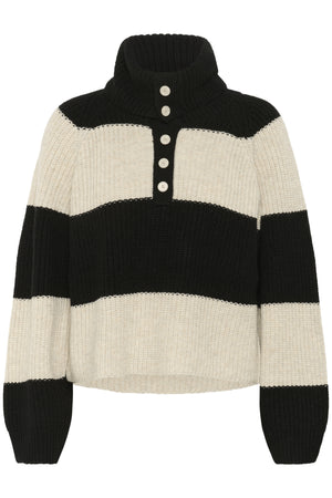 SimraPW PU French Oak/ Black Block Stripe - 30310027