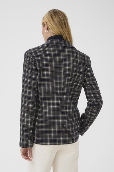 VinekePW BZ Dark Navy Check - 30310095 Thumbnail