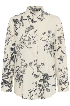 SvejaPW BL Dark Navy Botanical Print - 30310113