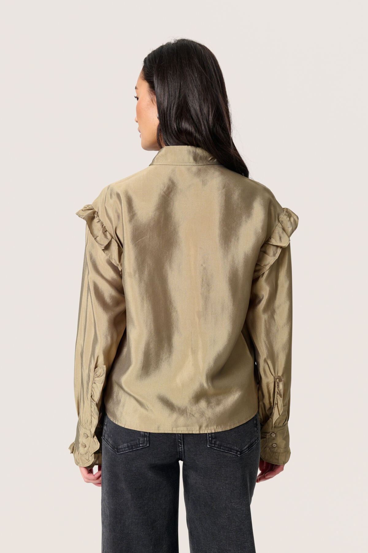 SLKarolina Shirt LS Covert Green - 30407948
