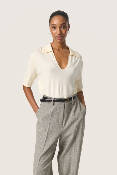 SLSpina Polo Pullover SS Whisper White - 30408051 Thumbnail