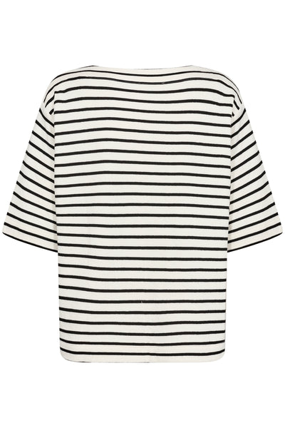 SLIngina Sweatshirt White and Black Stripe - 30408068 Thumbnail
