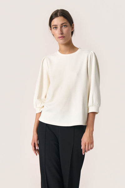 SLIeste Sweatshirt 3/4 Whisper White - 30408079 Thumbnail