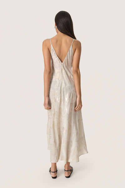 SLKitty Strap Dress Ancient Scroll metallic print - 30408089 Thumbnail