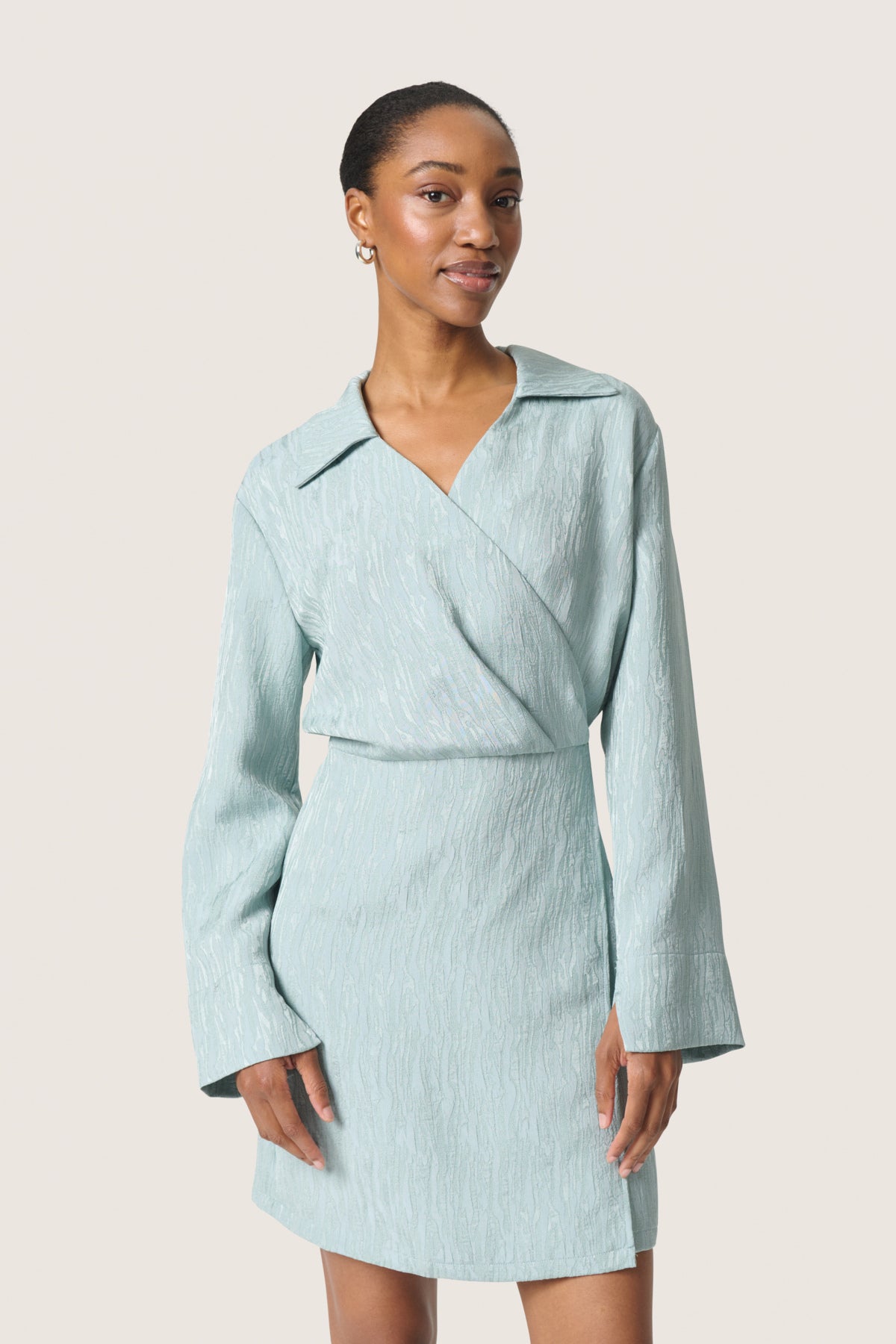 SLNera Dress Silver Blue - 30408136