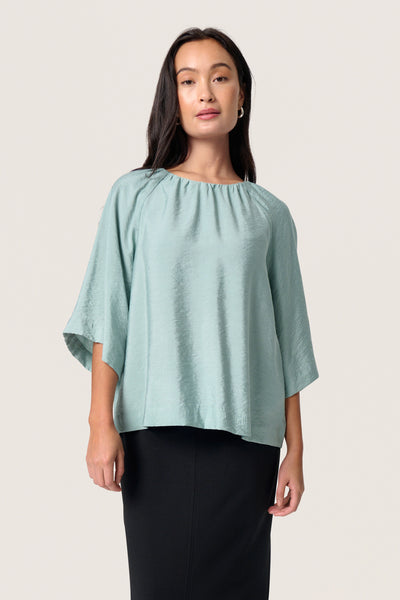 SLLeodora Top SS Silver Blue - 30408147 Thumbnail