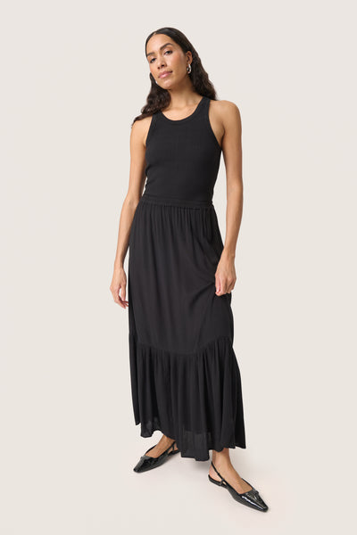 SLElonor Maxi Skirt Black - 30408208 Thumbnail
