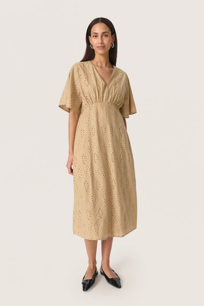 SLJoella Dress Travertine - 30408221 Thumbnail
