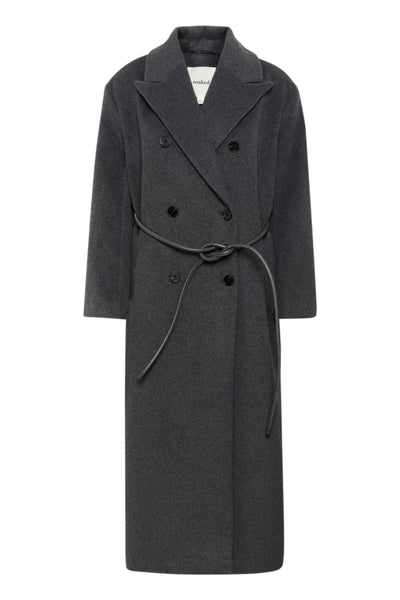 SLMafalda Coat Dark grey melange - 30408264 Thumbnail