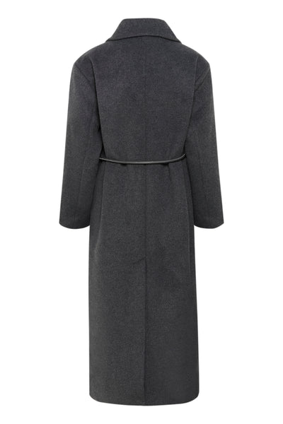 SLMafalda Coat Dark grey melange - 30408264 Thumbnail