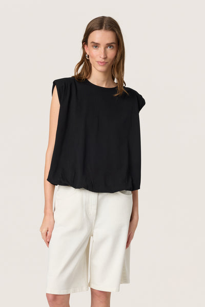 SLJina Balloon Tank Top Black - 30408300 Thumbnail