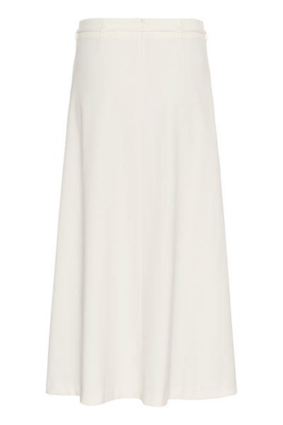 SLMalika Midi Skirt Broken White - 30408325 Thumbnail
