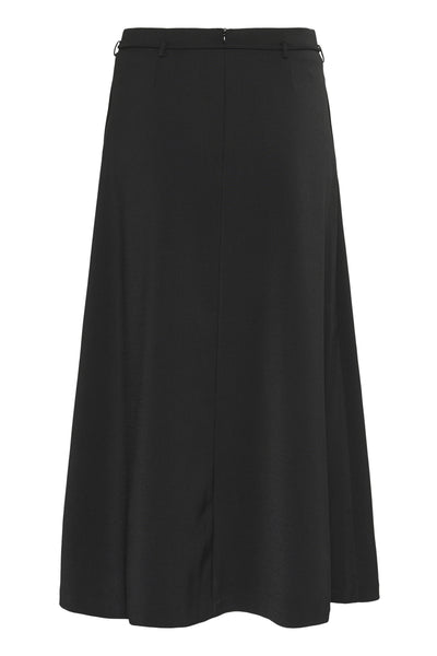 SLMalika Midi Skirt Black - 30408325 Thumbnail
