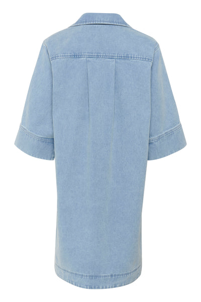SLAnnabeth Casual Dress SS Light Blue Denim - 30408357 Thumbnail