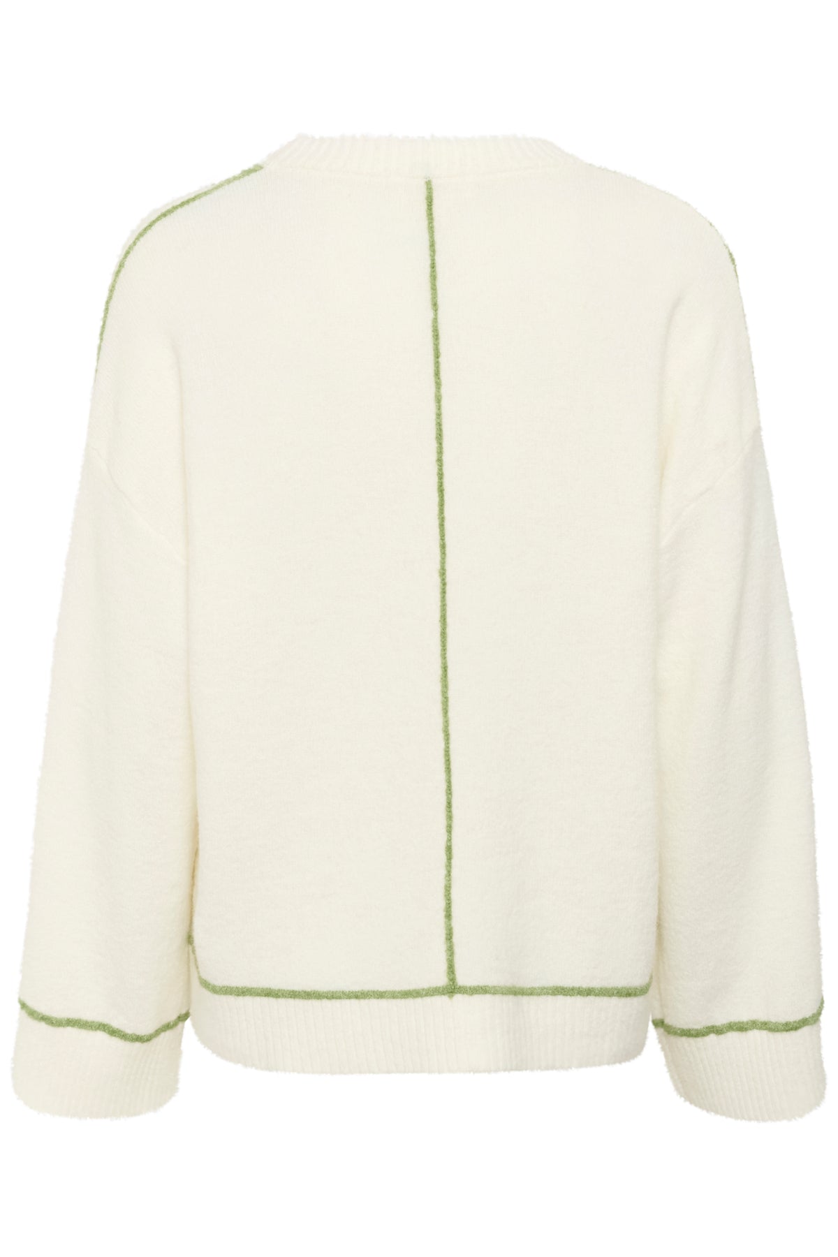 SLAmani Contrast Pullover Broken White - 30408405