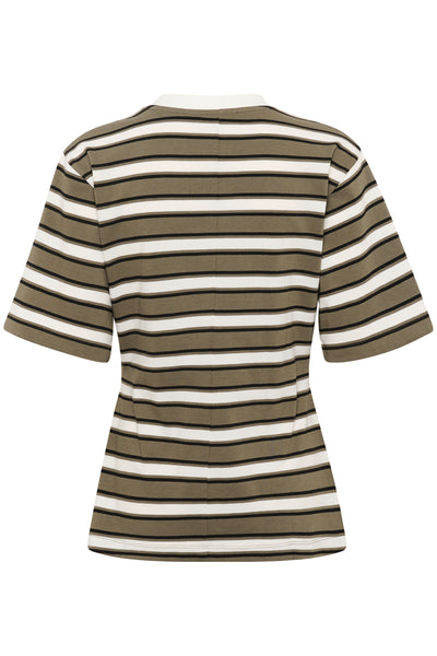 SLNeo Coreen Tee Grape Leaf Stripe - 30408415 Thumbnail