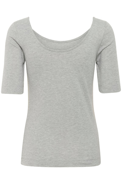 SLCosetta Tee Grey Melange - 30408417 Thumbnail