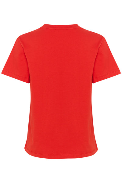 SLJina Crew-neck Tee Goji Berry - 30408419 Thumbnail