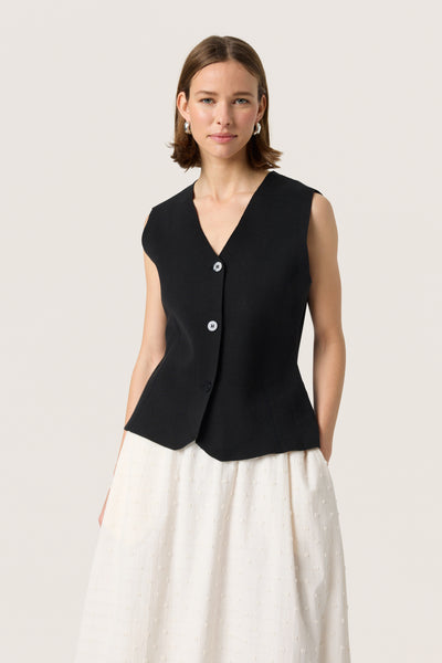 SLHaven Waistcoat Black Thumbnail