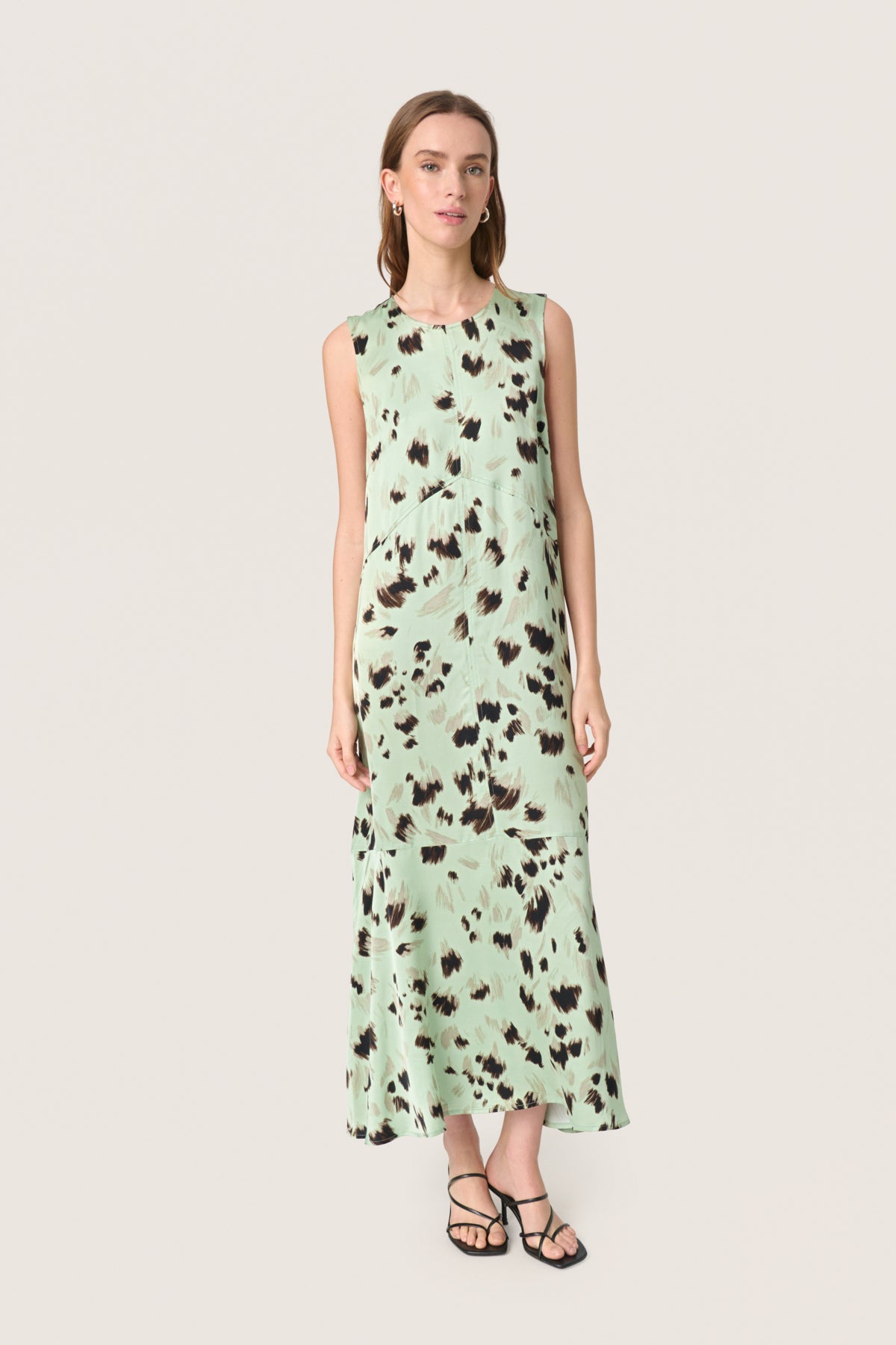 SLMarcela Dress Smoke Green Brush Print - 30408425