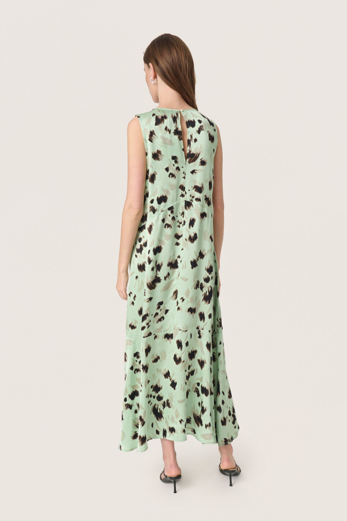 SLMarcela Dress Smoke Green Brush Print - 30408425