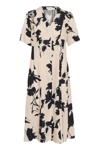SLDaria Dress Oatmeal Duotone Flower - 30408427 Thumbnail