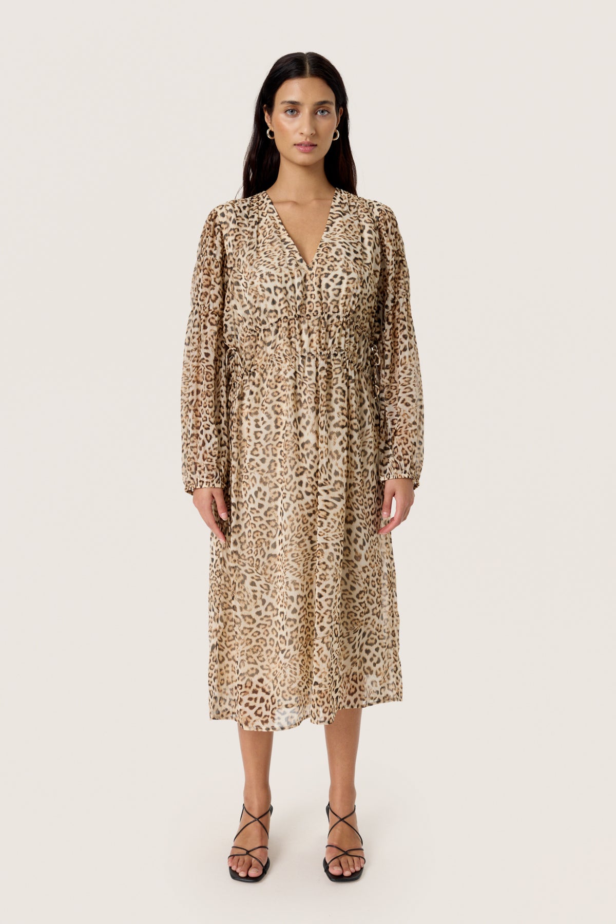 SLAnaya Midi Dress Leopard Print - 30408428
