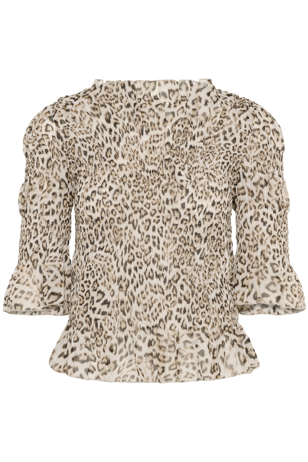 SLAnaya Olympia Blouse Leopard Print - 30408436