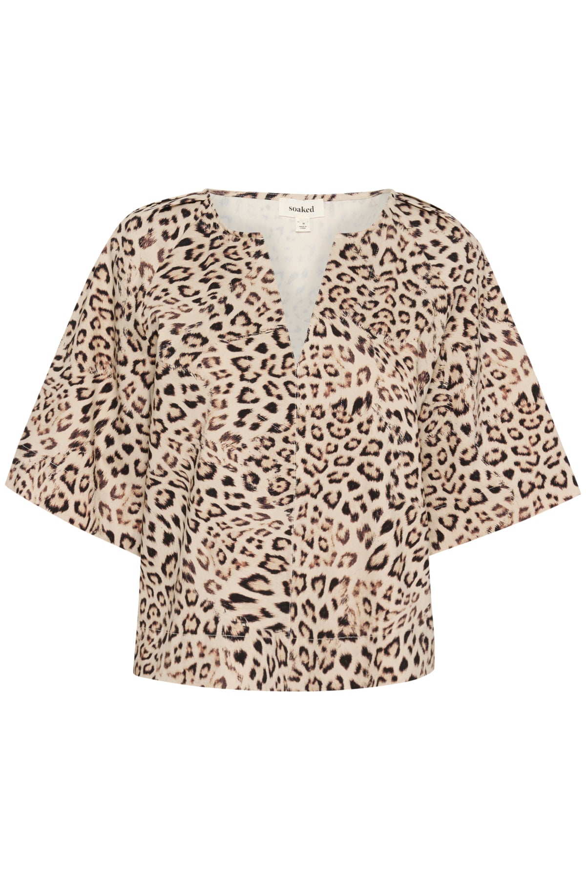 SLJalina Blouse SS Leopard Print - 30408438