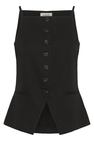 SLKaylie Waistcoat Black - 30408440 Thumbnail