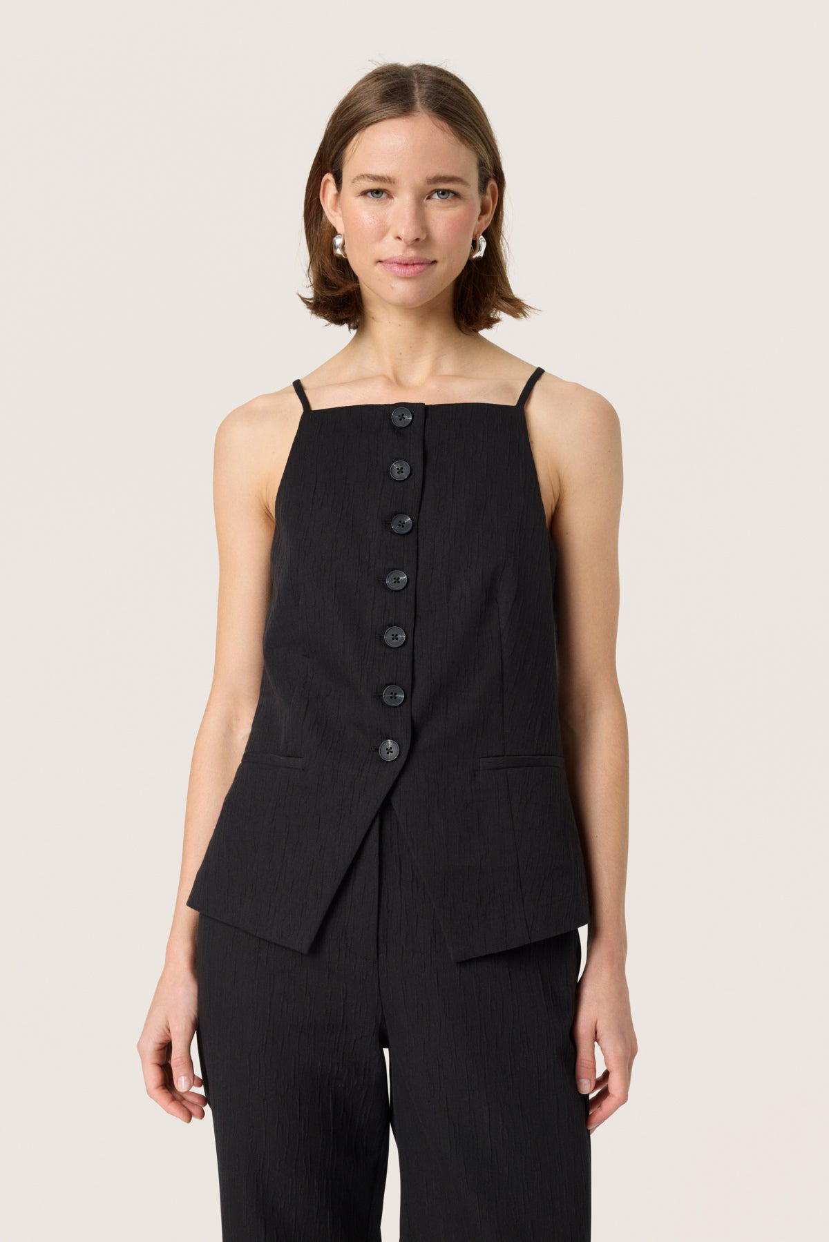 SLKaylie Waistcoat Black - 30408440