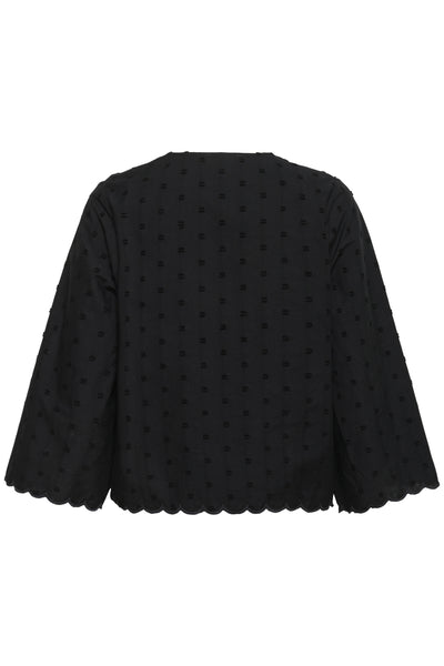 SLSunela Blouse 3/4 Black - 30408442 Thumbnail