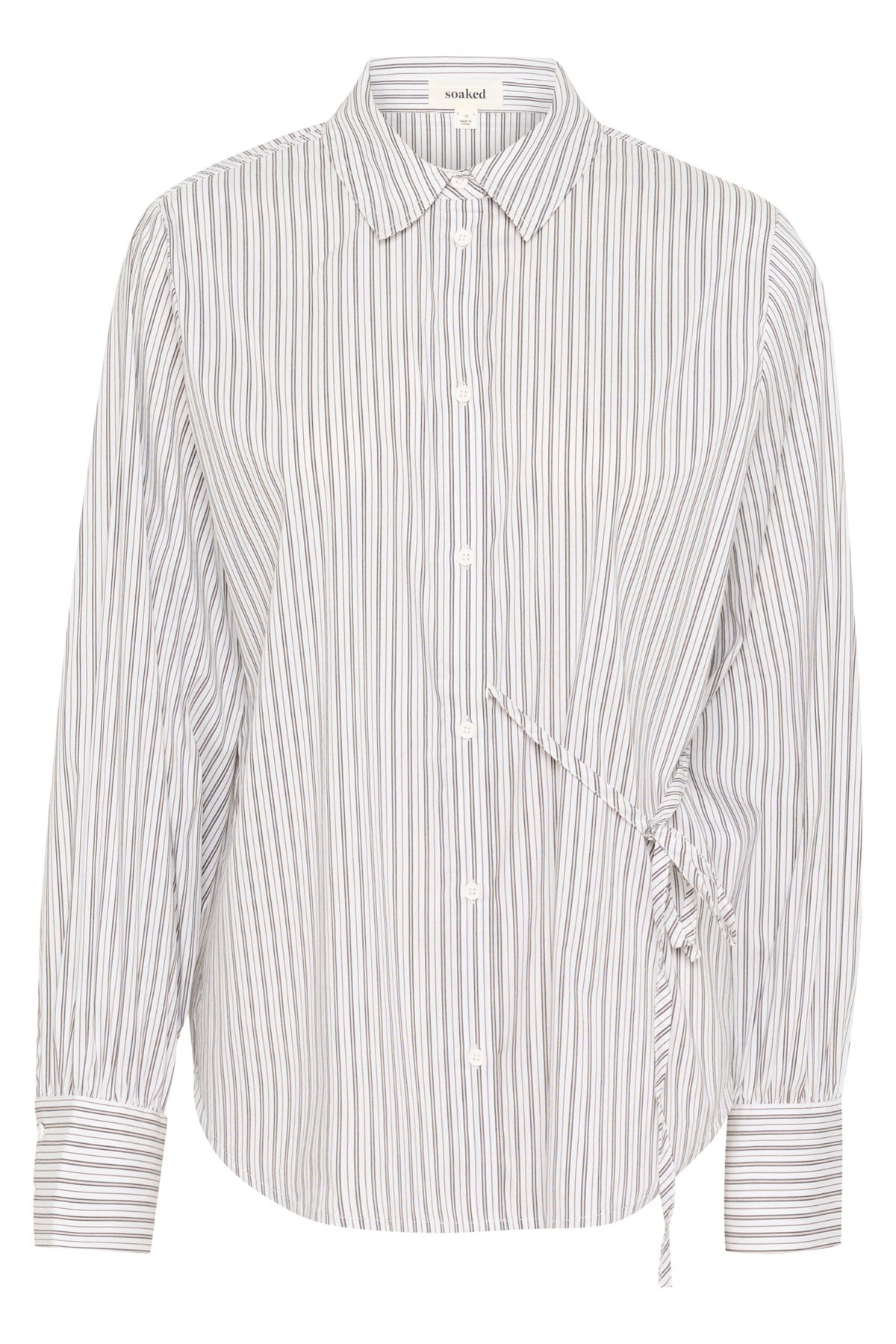 SLHelen Shirt LS Green Shirt Stripes - 30408445