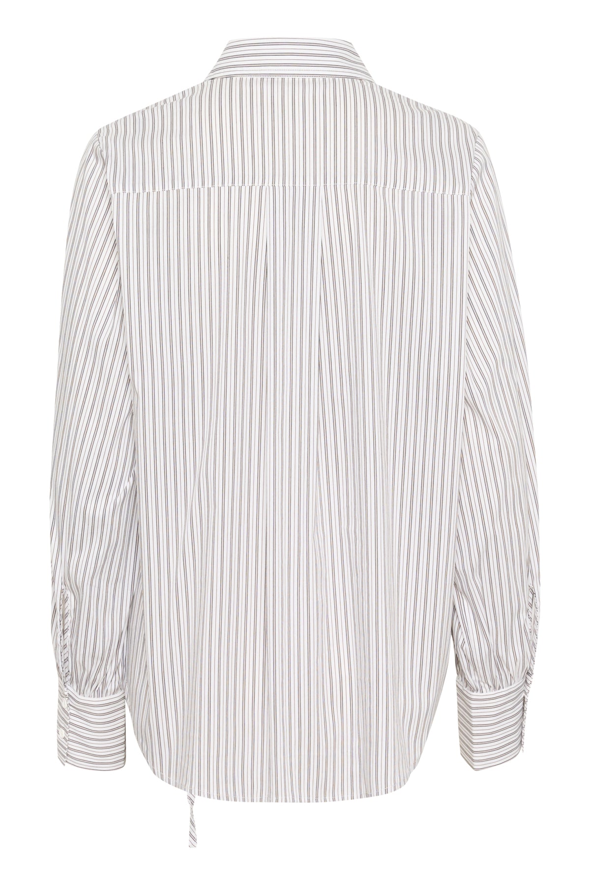 SLHelen Shirt LS Green Shirt Stripes - 30408445